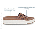 Geometric Jute Tan Platforms