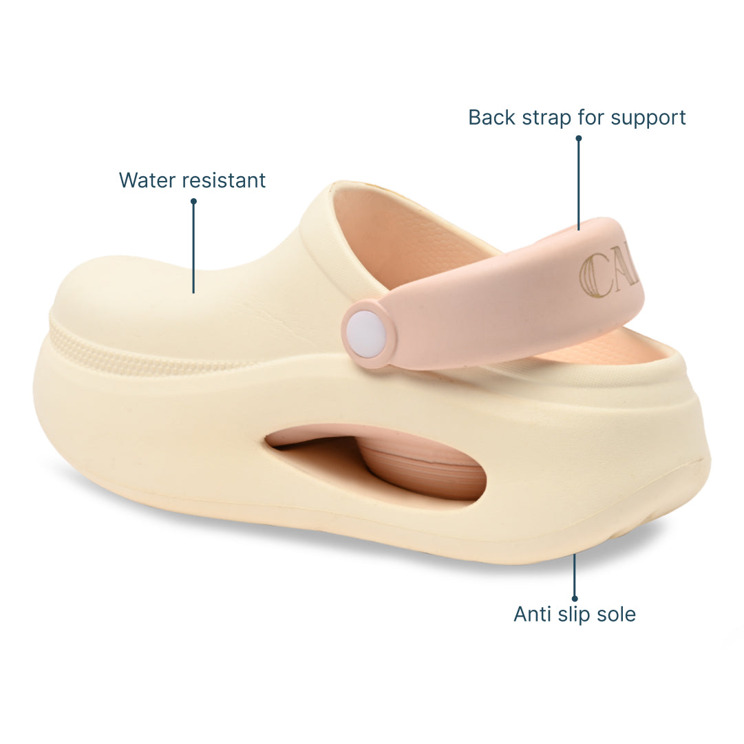 Pink and Cream Cloud Clog