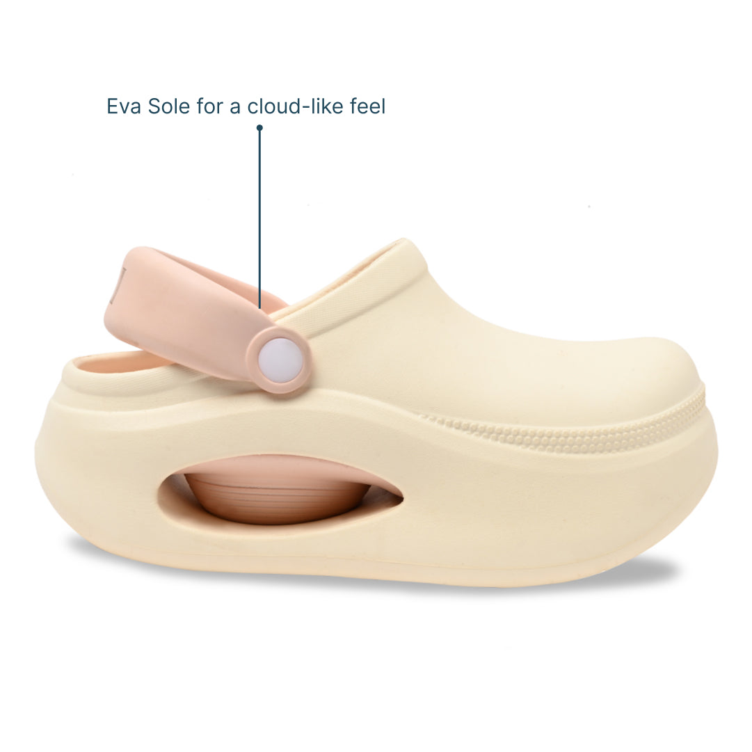 Pink and Cream Cloud Clog