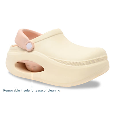 Pink and Cream Cloud Clog