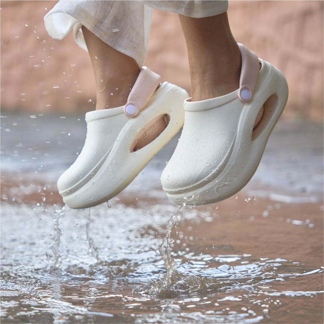 Pink and Cream Cloud Clog