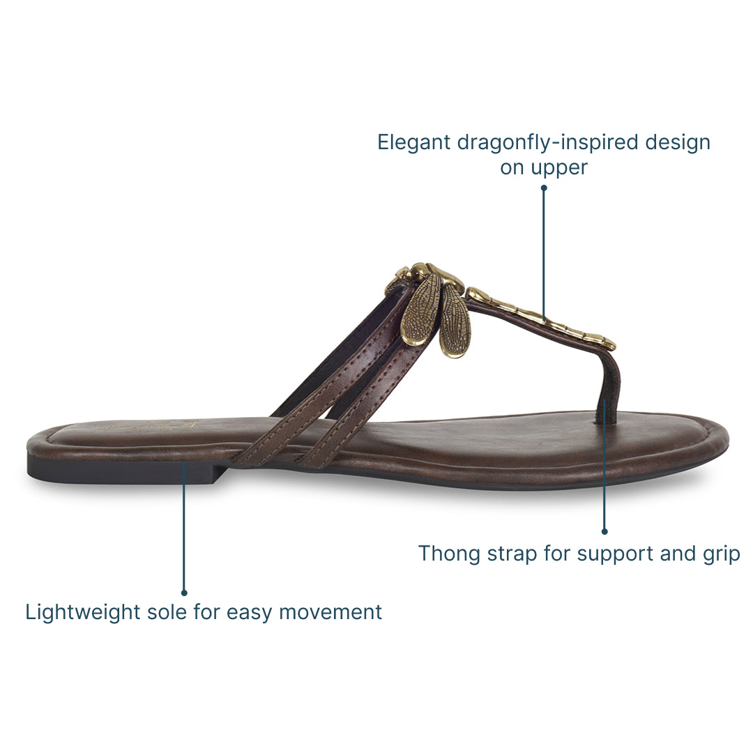 Glider Burgundy Flats