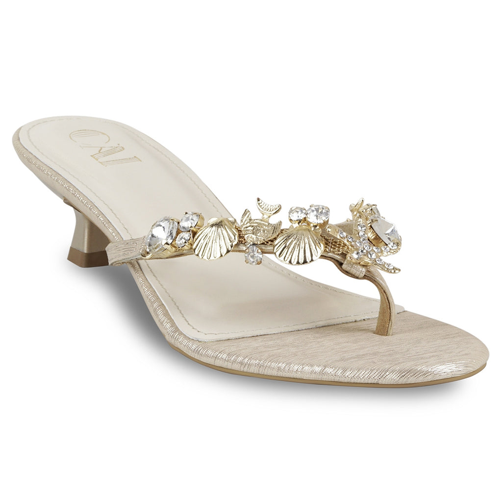 Shore Star Gold Heels