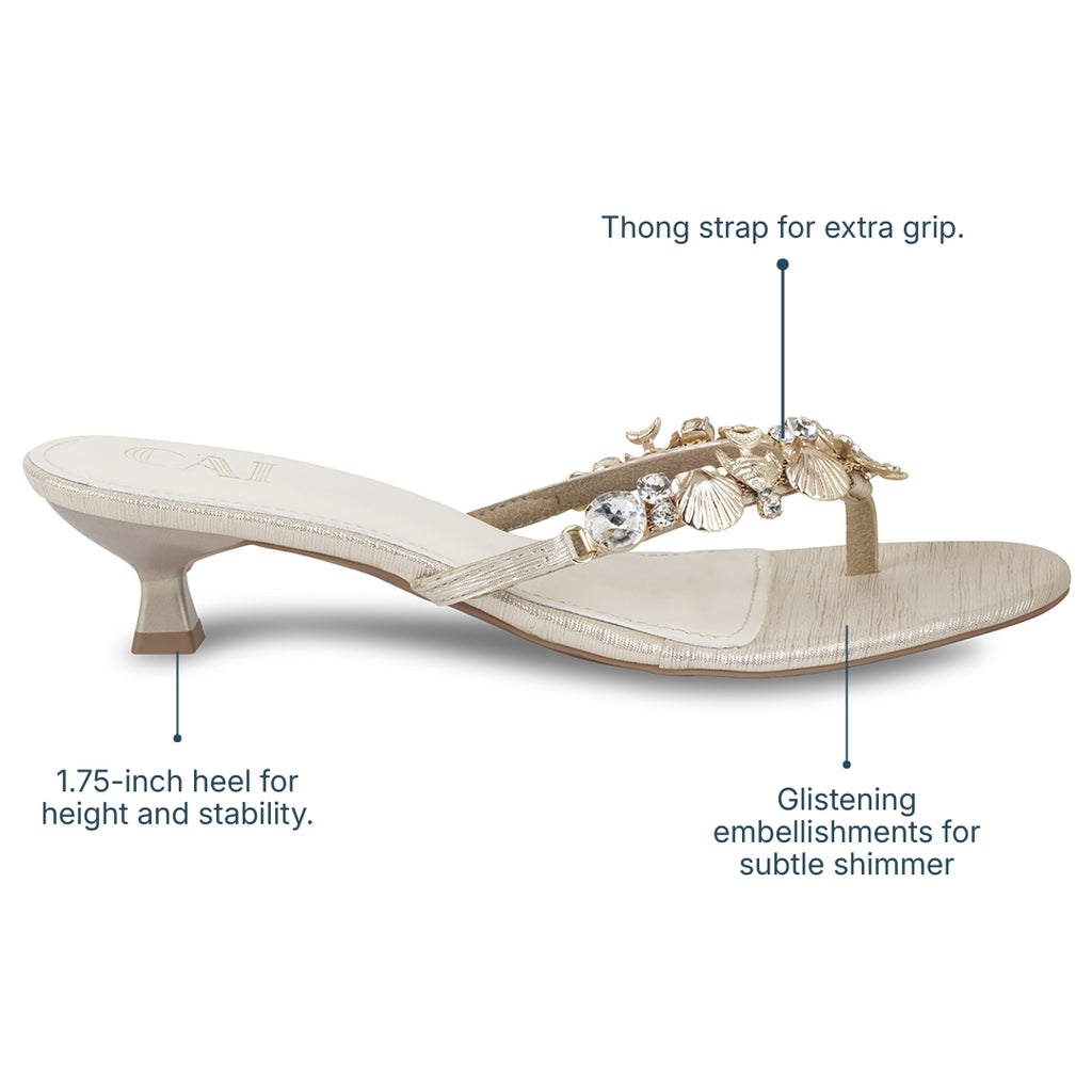 Shore Star Gold Heels