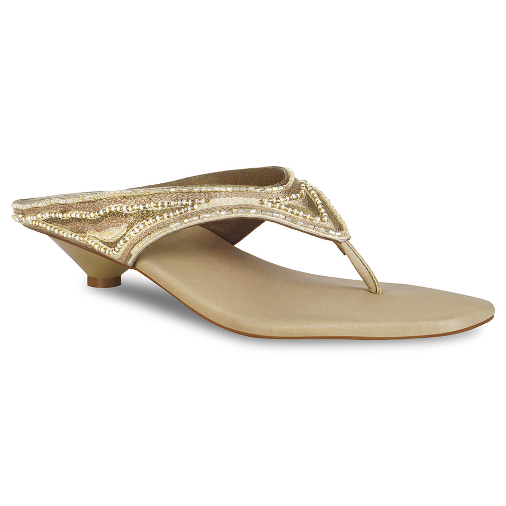 Lehere Kitten Gold Heel