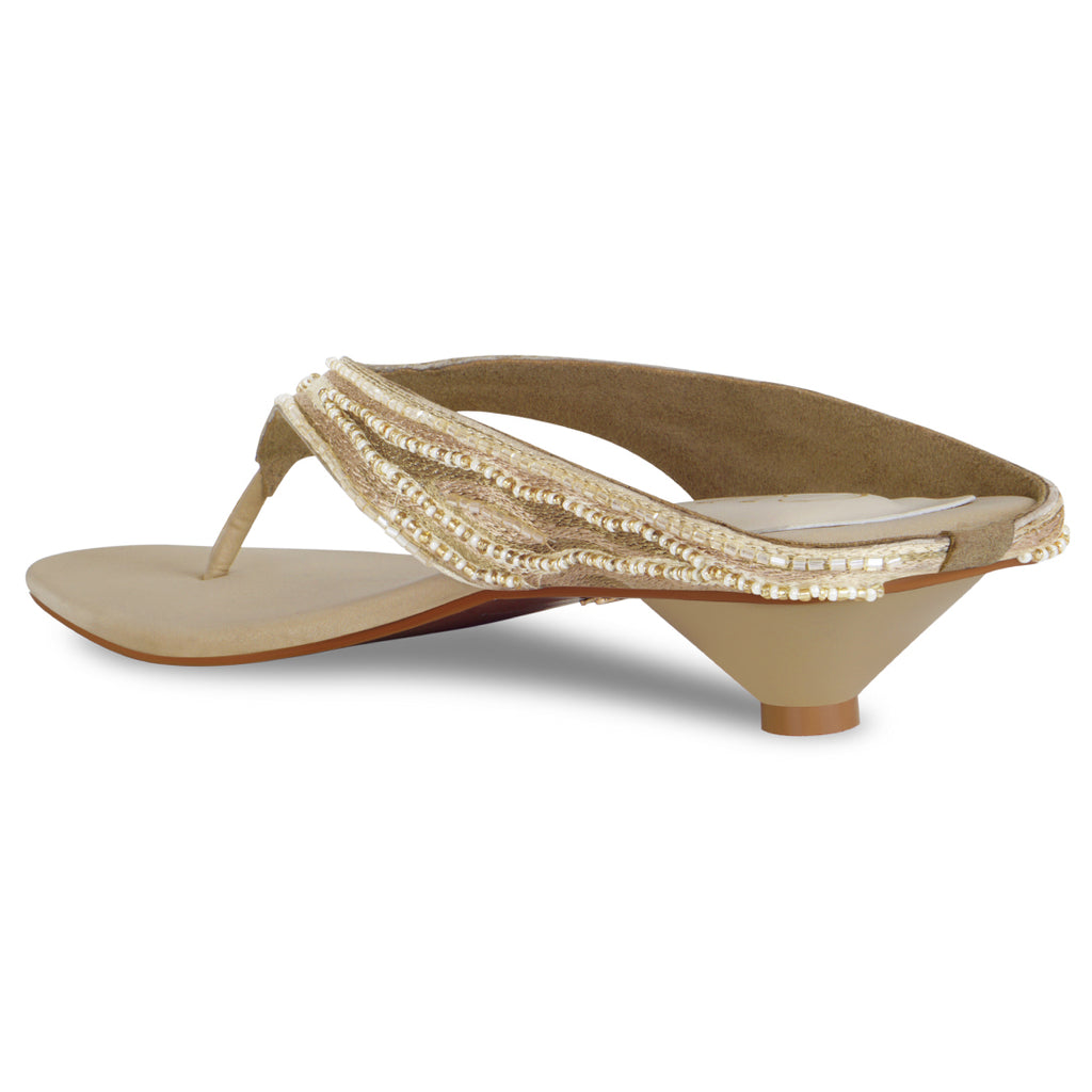 Lehere Kitten Gold Heel