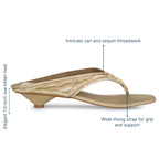 Lehere Kitten Gold Heel