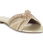 Lustre Gold Flats