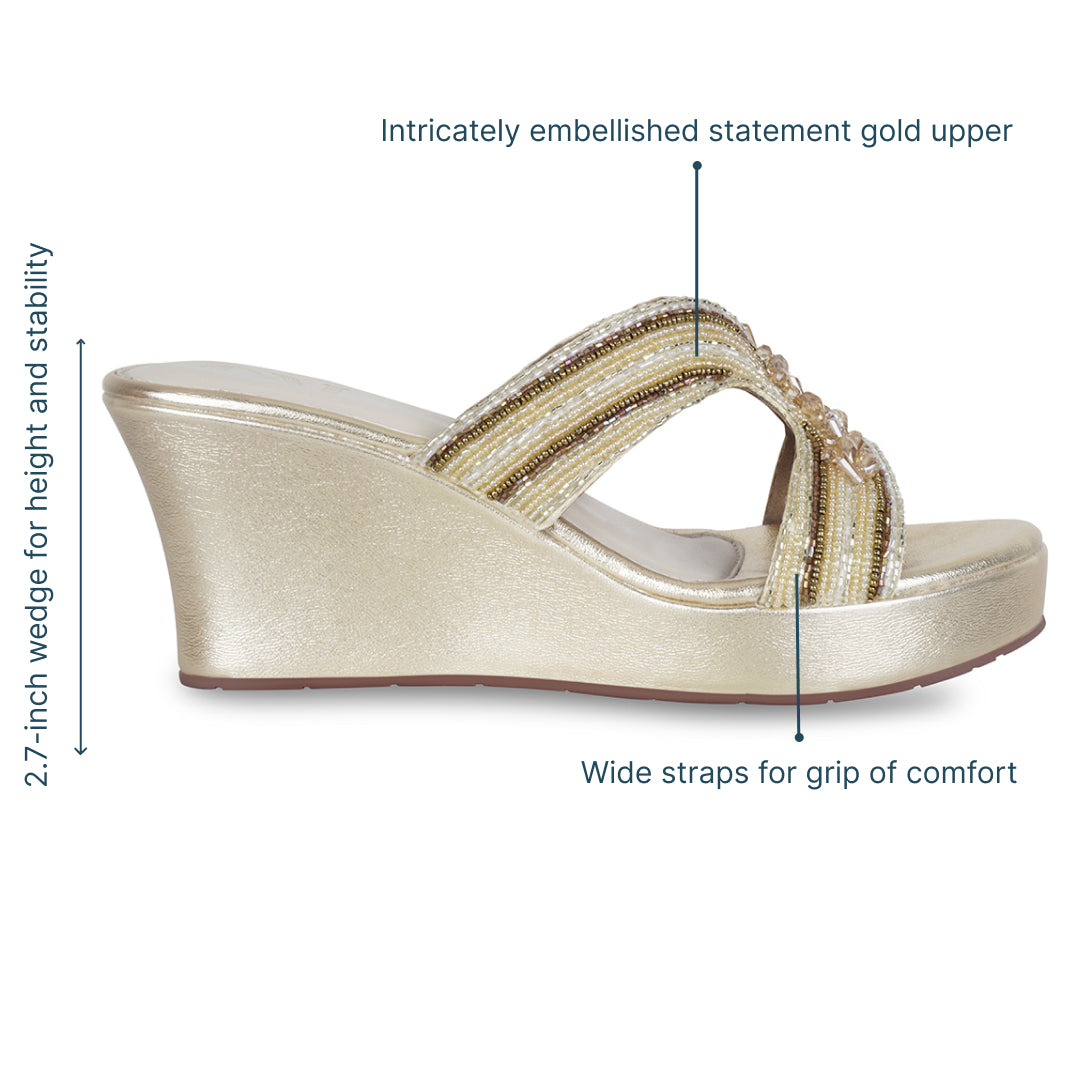 Lustre Gold Wedge