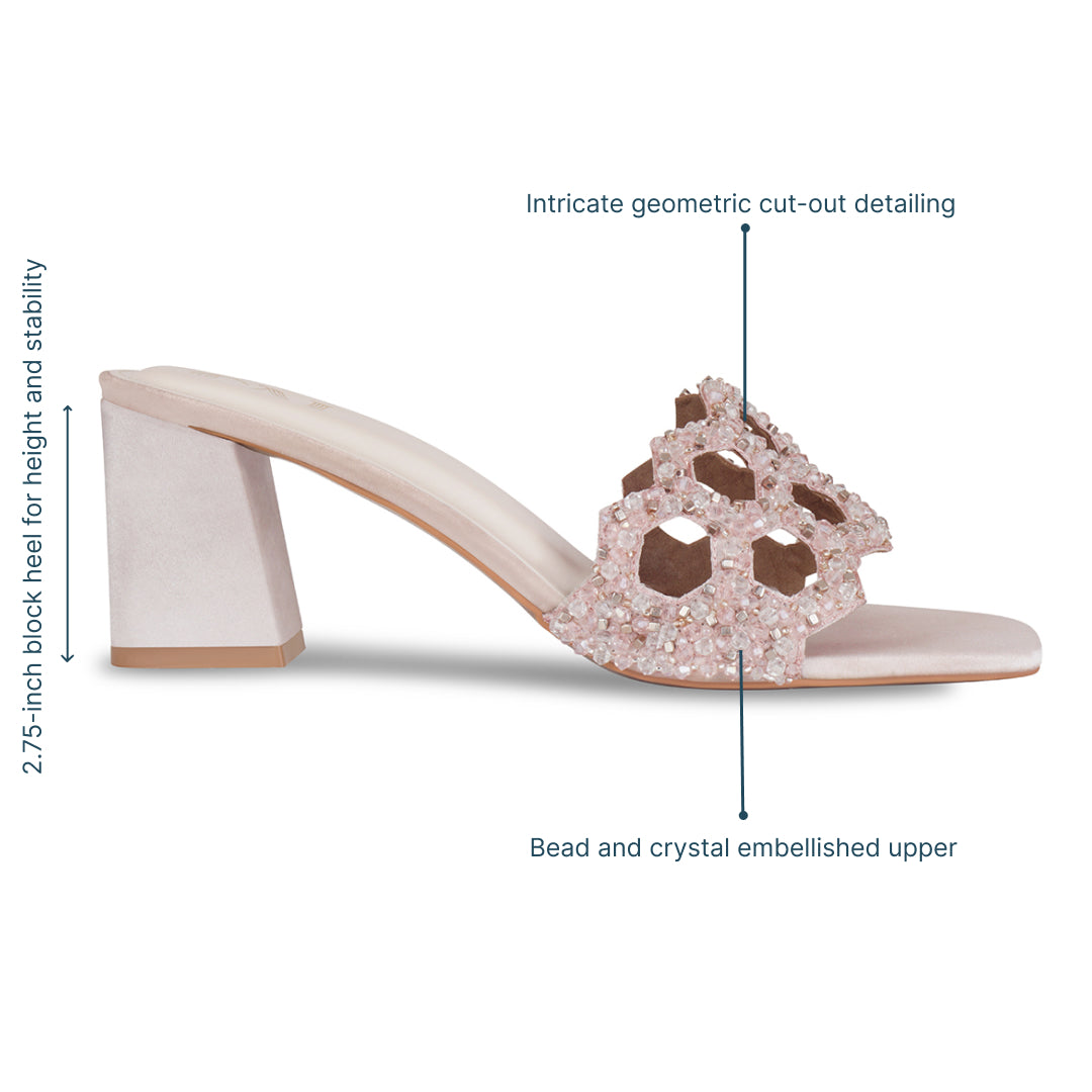 Mosaic Blush Heels