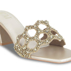 Mosaic Gold Heels