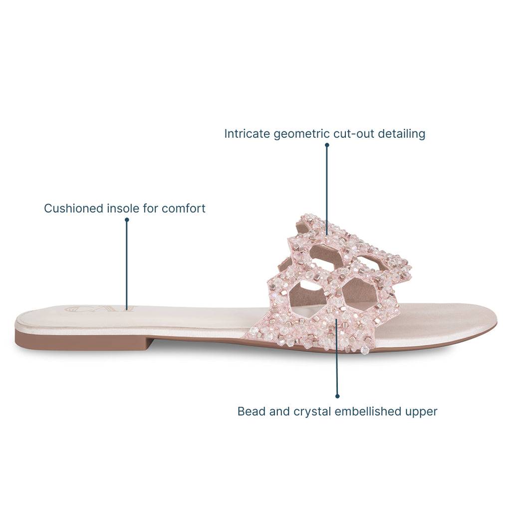 Mosaic Blush Flats