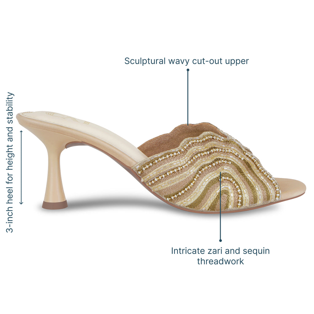 Lehere Gold Heels