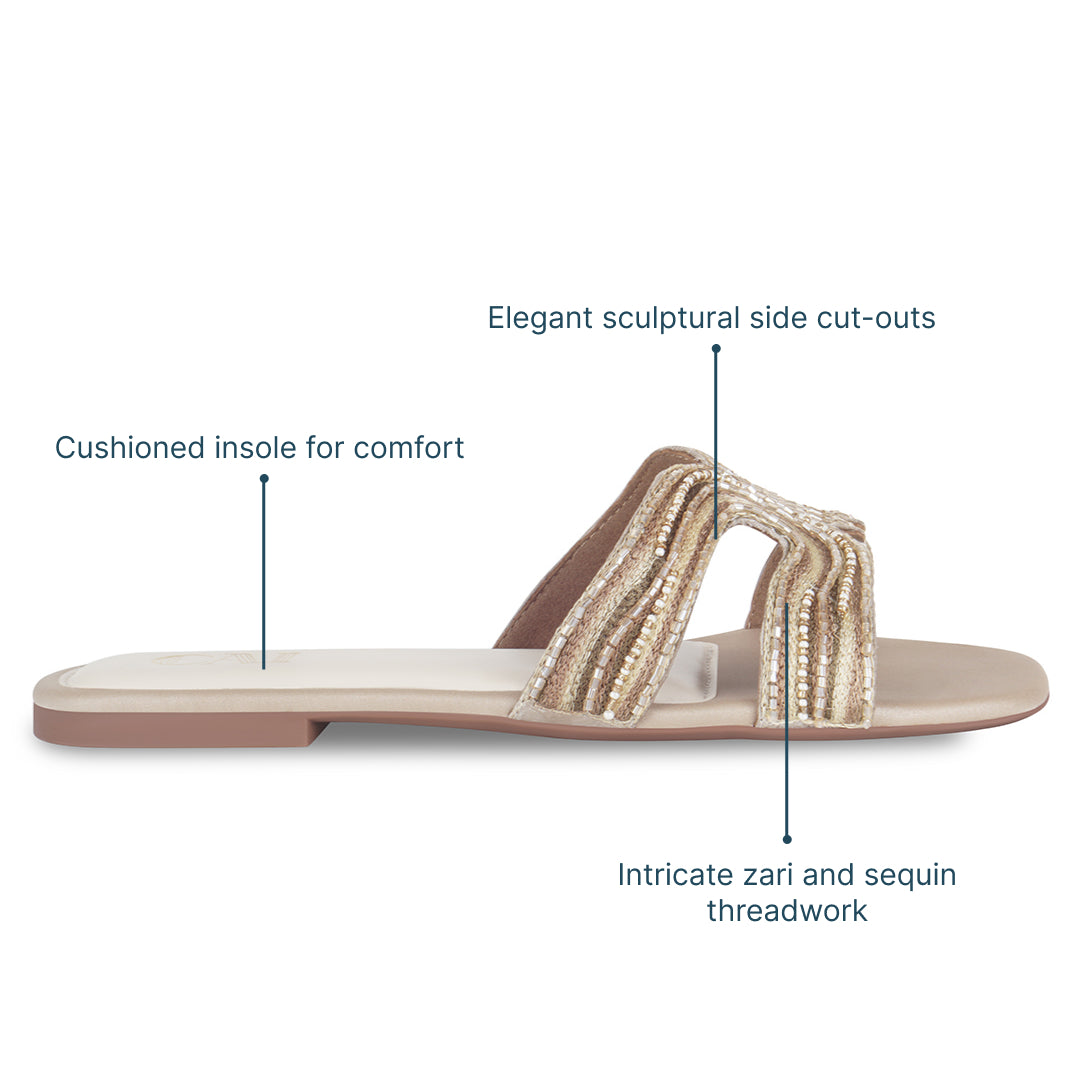 Lehere Gold Flats