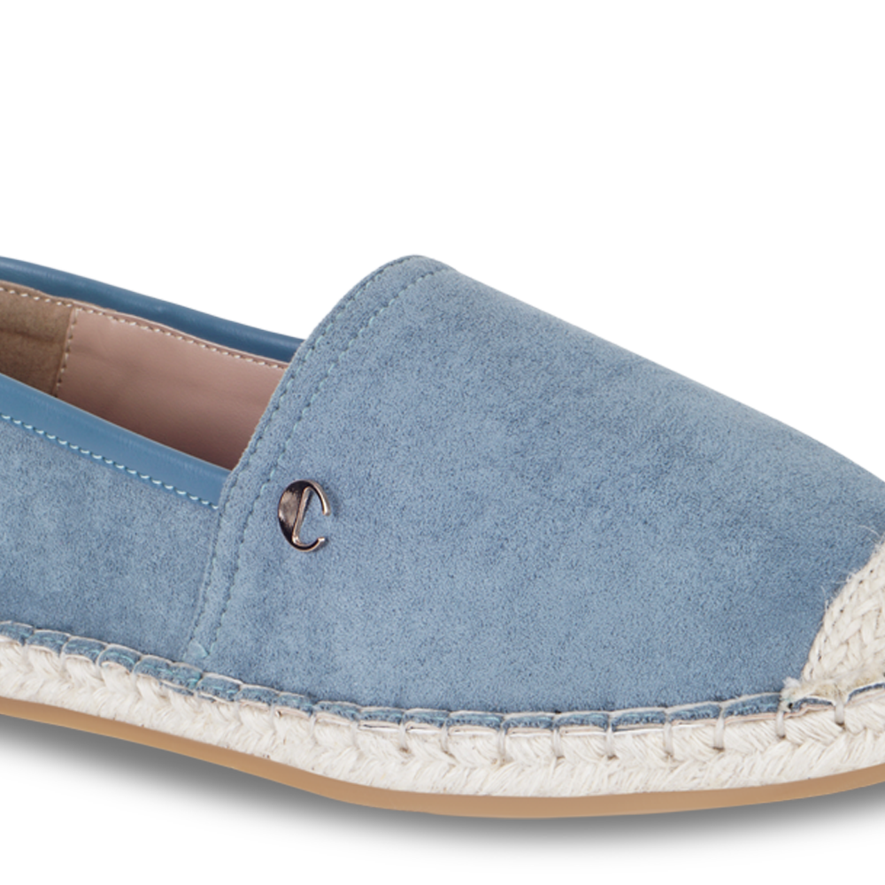 Blue Suede Espadrille