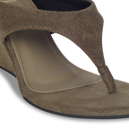Cindy Suede Olive Wedge