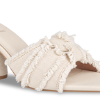 White Ruffled Heels