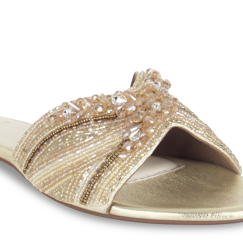 Lustre Gold Flats