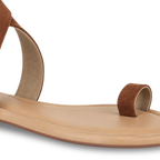 Brown Toe Loop Sandals