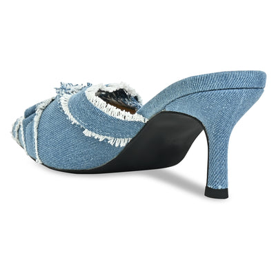 Bandaged in Denim heel