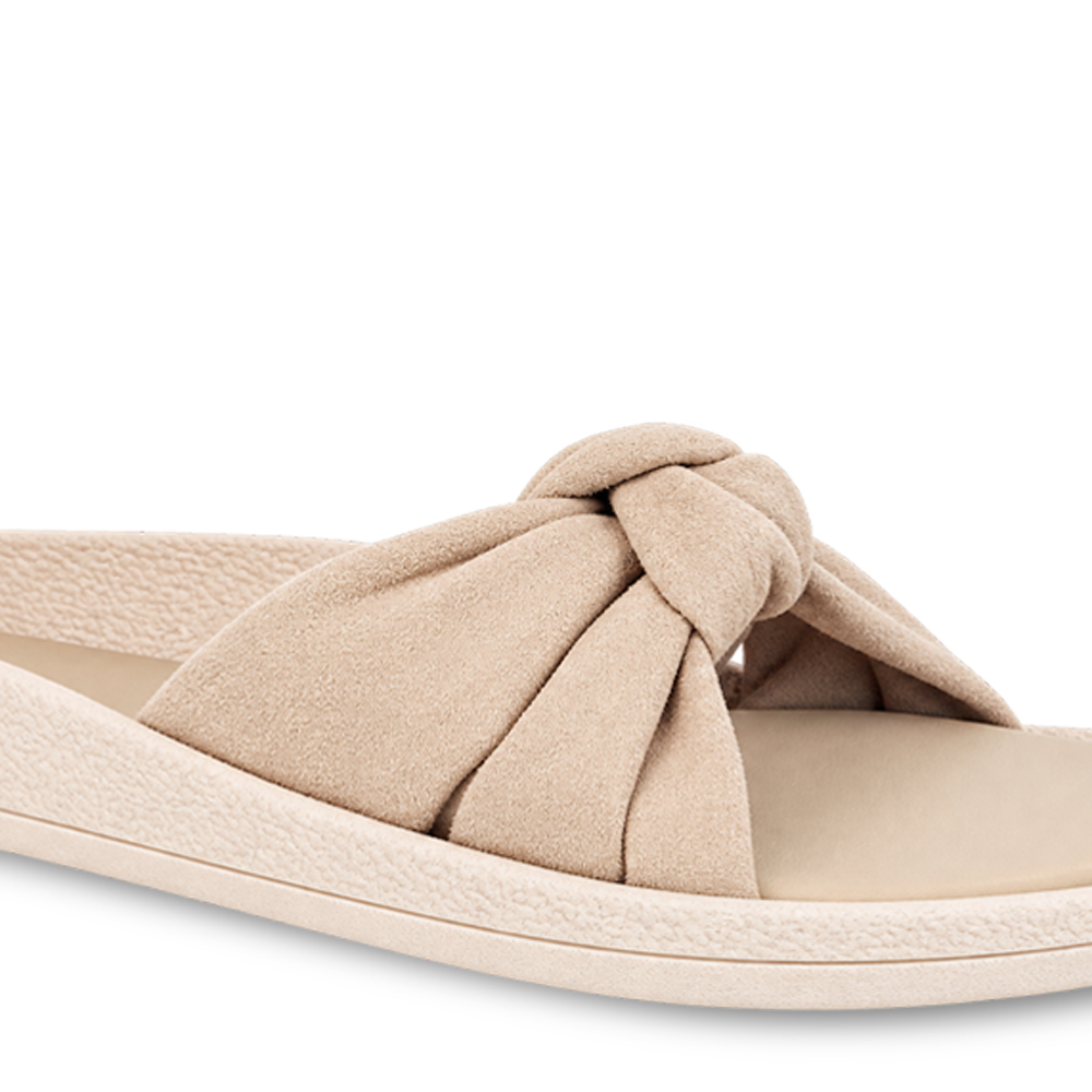 Knot Me Beige Slides