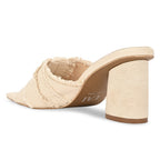 White Ruffled Heels