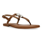Embellished Tan Thong Flat