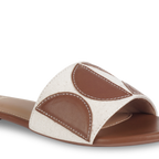 Geometric canvas tan flats