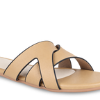 Tan cutout flats