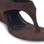 Cindy Suede Brown Wedge