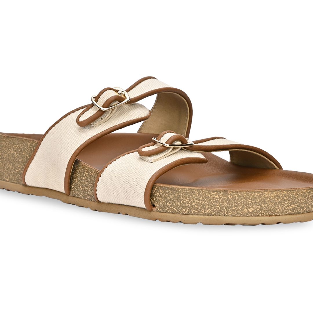 Sandy Canvas Two Strap Slider