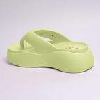 Electric Green Thong Slides