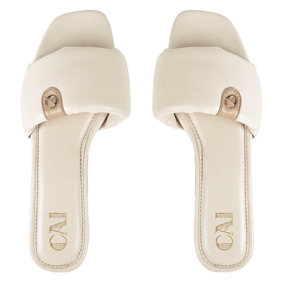 Beige Cushy Flats