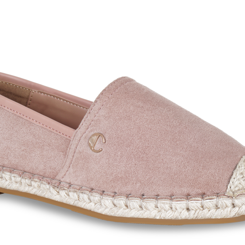 Pink Suede Espadrille