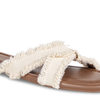 Cream Lacy Flats