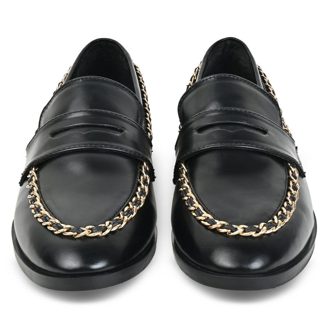 Loafer with Chain Black The CAI Store