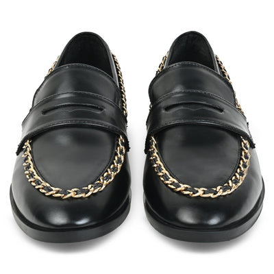 Loafer with Chain - Black