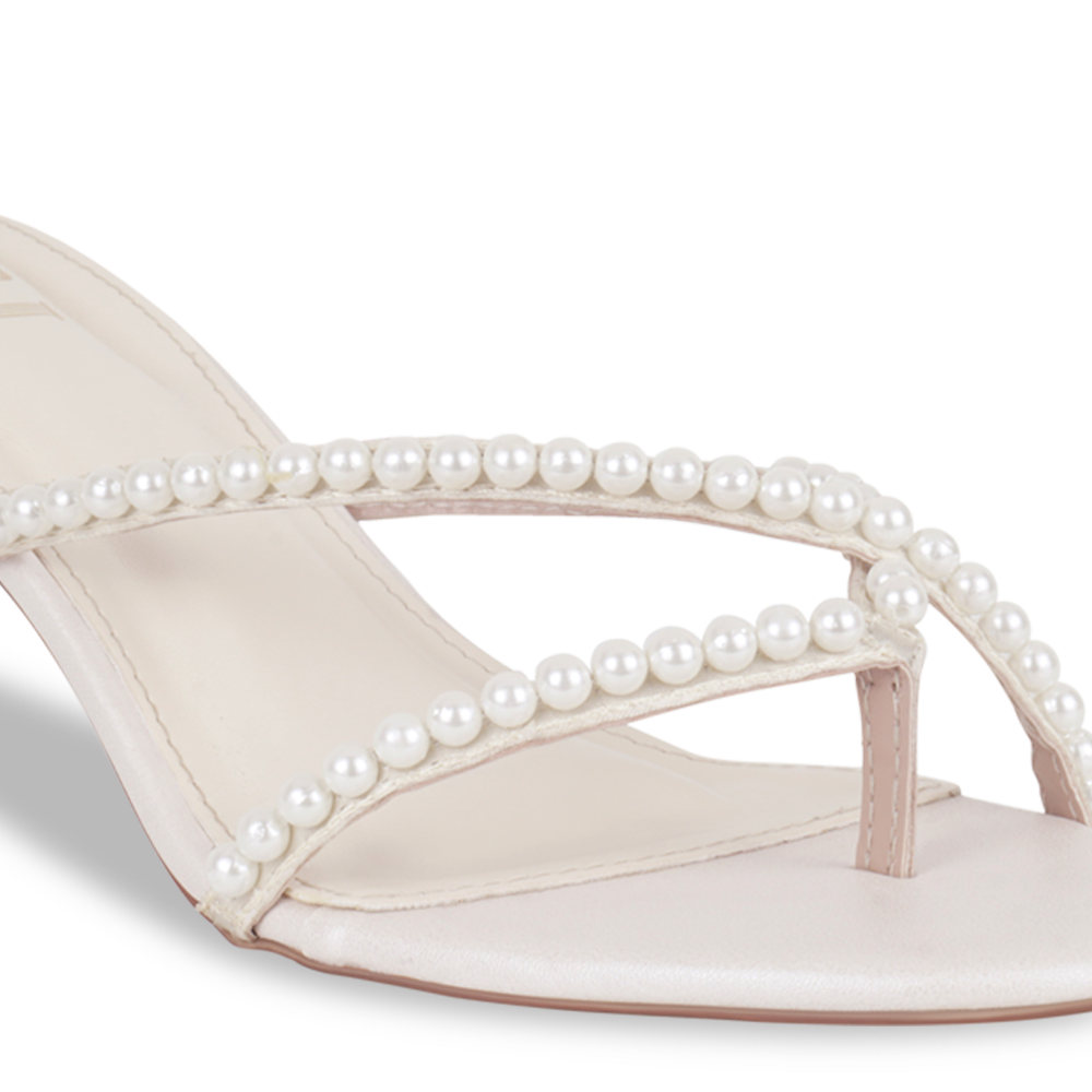 Crossway Pearl Cream Heels