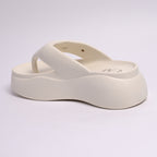 Marshmallow White Thong Slides