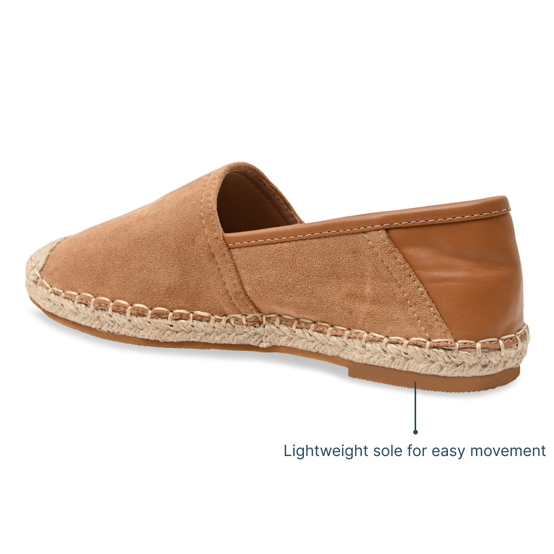Tan Suede Espadrille