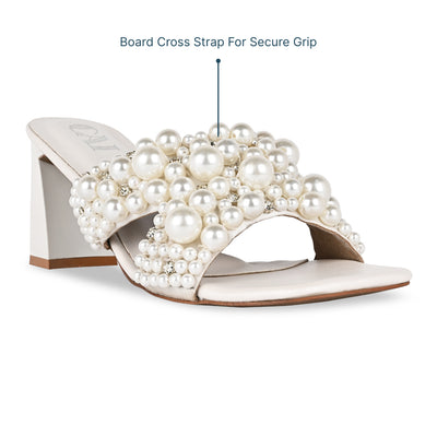 Cluster of Pearls Heels