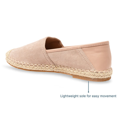 Pink Suede Espadrille