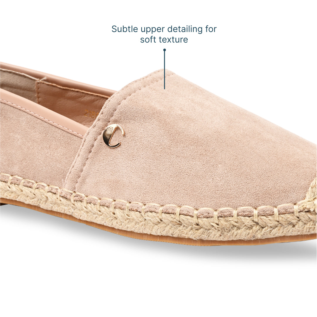 Pink Suede Espadrille