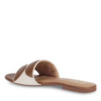 Geometric canvas tan flats