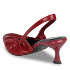Ruche Red Sling Heel