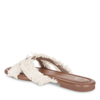 Cream Lacy Flats