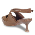 Double Edged Tan Closed Heel