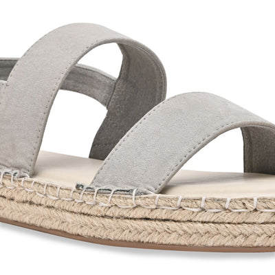 Grey Strapped Espadrille