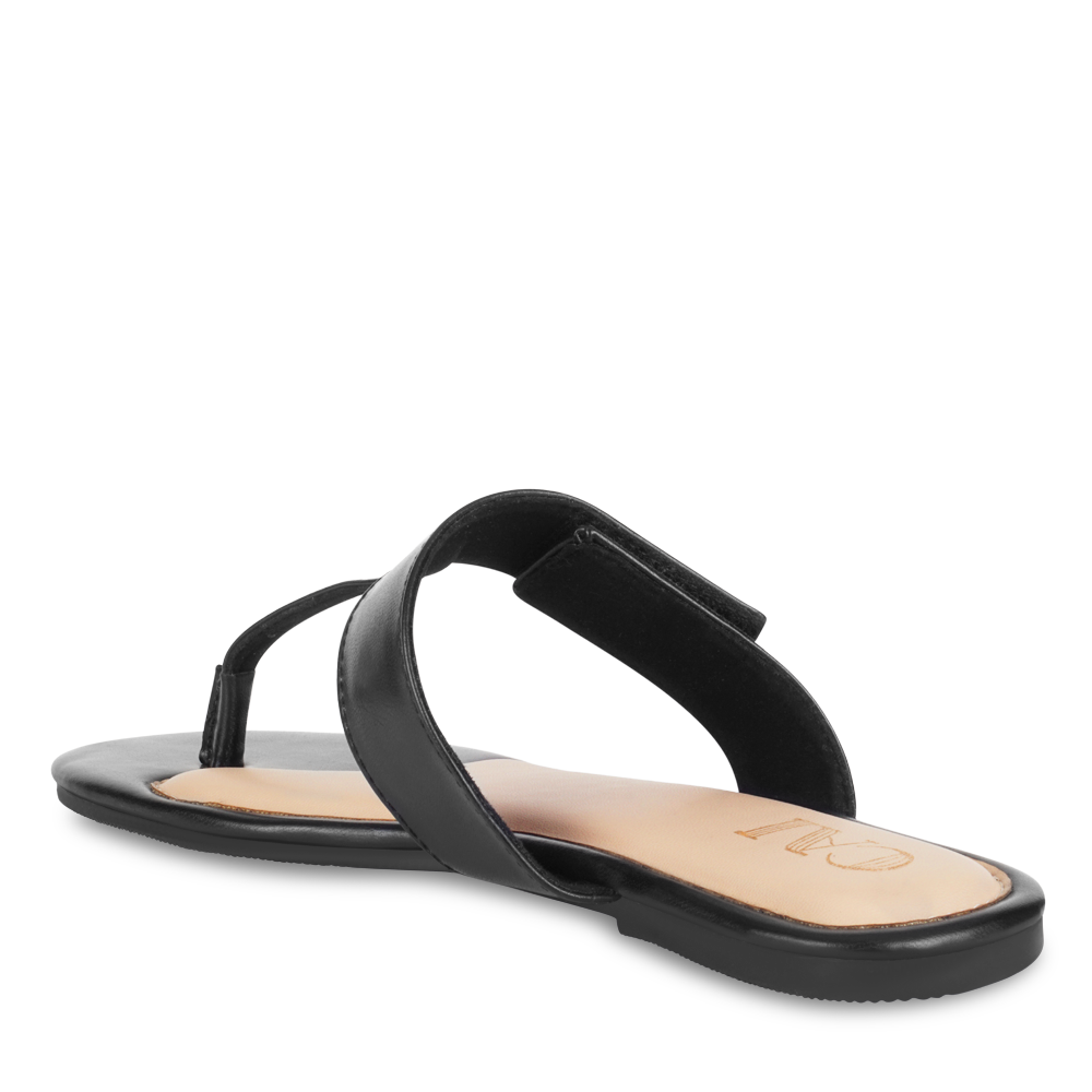 Black T-Strap Flats