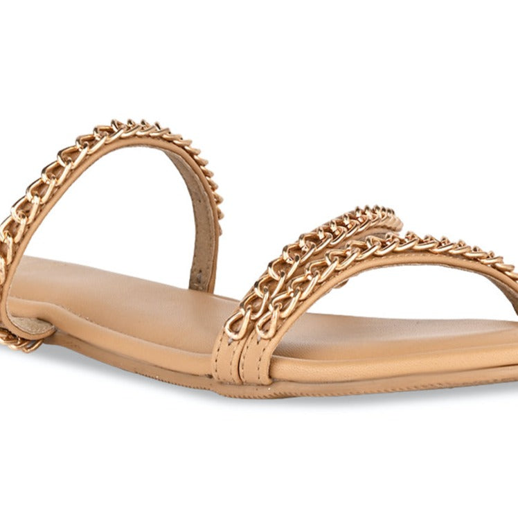 Gold Chained Flats